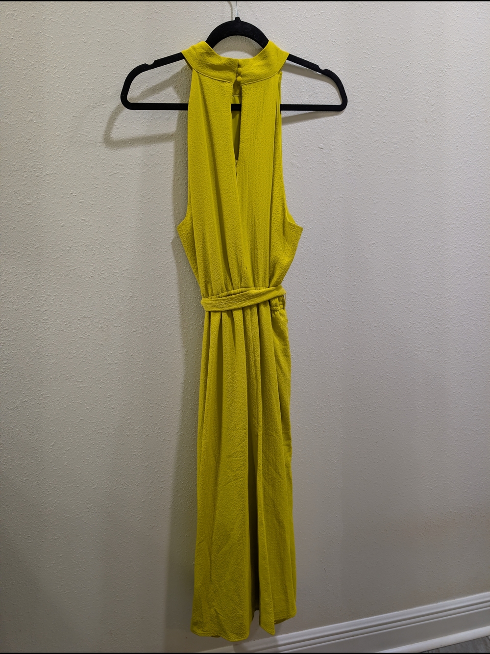 Worthington Halter Tie-Waist Maxi Dress in Bright Yellow - Picture 2 of 3